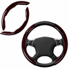 JVCV® 2 Pcs Universal Fit Checkered Pattern High Gloss Segmented Steering Wheel Cover – Hard Car Wheel Grip | Non-Slip Cover Protector | Interior Accessory