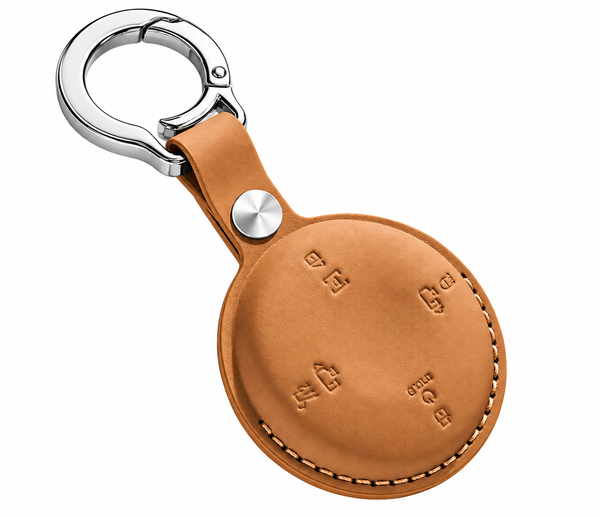 JVCV® Premium Leather Key Cover Compatible with Tata Harrier EV & Sierra EV Smart Key | Luxury Car Key Cover | 360° Scratch & Drop Protection