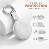 JVCV® Premium Leather Key Cover Compatible with Tata Harrier EV & Sierra EV Smart Key | Luxury Car Key Cover | 360° Scratch & Drop Protection