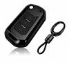 JVCV® Soft TPU Transparent Black Key Cover with Premium Metal Keychain – Compatible with Mahindra XUV700, 3XO, Thar, Marazzo, Bolero, Scorpio, Scorpio N, XUV300, TUV300 Plus & XUV400 EV – 3 Button Flip Key
