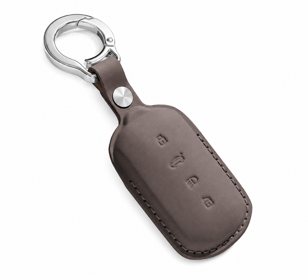 JVCV® Premium Leather Key Cover Compatible with Tata Sierra, Safari Petrol, Harrier Petrol, Curvv & Curvv EV Smart Key | Luxury Car Key Case | 360° Scratch & Drop Protection