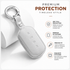 JVCV® Premium Leather Key Cover Compatible with Tata Sierra, Safari Petrol, Harrier Petrol, Curvv & Curvv EV Smart Key | Luxury Car Key Case | 360° Scratch & Drop Protection