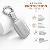 JVCV® Premium Leather Key Cover Compatible with Suzuki Jimny, Fronx, Grand Vitara, Victoris, Baleno, XL6, Swift, Ertiga, Dzire, Urban Cruiser, Glanza & Hyryder | 360° Scratch & Drop Protection