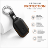 JVCV® Premium Leather Key Cover Compatible with Suzuki Jimny, Fronx, Grand Vitara, Victoris, Baleno, XL6, Swift, Ertiga, Dzire, Urban Cruiser, Glanza & Hyryder | 360° Scratch & Drop Protection