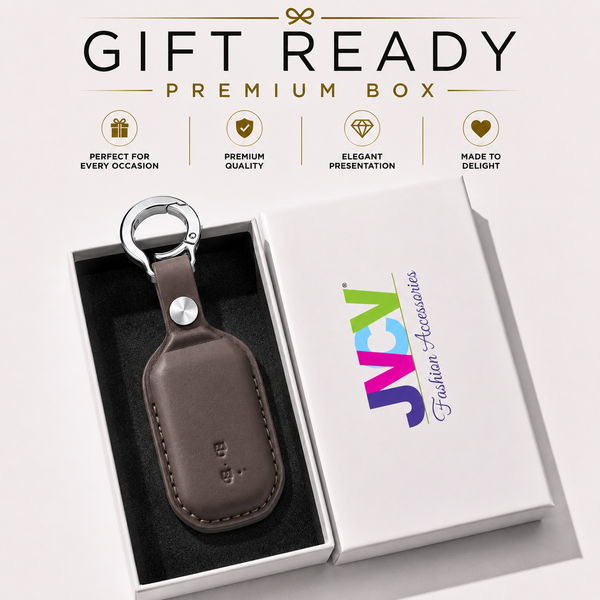 JVCV® Premium Leather Key Cover Compatible with Suzuki Jimny, Fronx, Grand Vitara, Victoris, Baleno, XL6, Swift, Ertiga, Dzire, Urban Cruiser, Glanza & Hyryder | 360° Scratch & Drop Protection