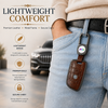 JVCV® Premium Metal & Leather Key Cover – Compatible with BMW X1, X3, X5, X6, 5 Series, 6 Series & 7 Series – 4 Button Blade Smart Key | Luxury Protective Key Case