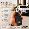 JVCV® Premium Metal & Leather Key Cover Compatible with Mercedes-Benz E-Class Smart Key | Luxury Protective Car Key Case | Scratch & Impact Protection