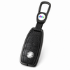 JVCV® Premium Metal & Leather Key Cover Compatible with Mercedes-Benz E-Class Smart Key | Luxury Protective Car Key Case | Scratch & Impact Protection