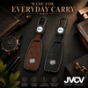 JVCV® Premium Metal & Leather Key Cover Compatible with Mercedes-Benz E-Class Smart Key | Luxury Protective Car Key Case | Scratch & Impact Protection