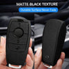 JVCV® Soft TPU Key Cover – Matte Black Pattern – Compatible with Benz E Series Smart Key