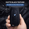 JVCV® Soft TPU Key Cover with Premium Metal Keychain – Matte Black Finish – Compatible with BMW X4, X3, 5 Series, 6 Series, 3 Series & 7 Series 4 Button Smart Key