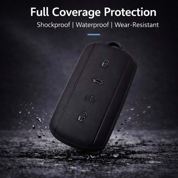 JVCV® Soft TPU Key Cover - Matte Black Pattern – Compatible with Tata Sierra, Safari Petrol, Harrier Petrol, Curvv & Curvv EV Smart Key | Scratch-Resistant Protective Case