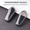 JVCV® Soft TPU Transparent Black Key Cover – Compatible with BYD Atto 3, Seal, Sealion & eMax7 Smart Key