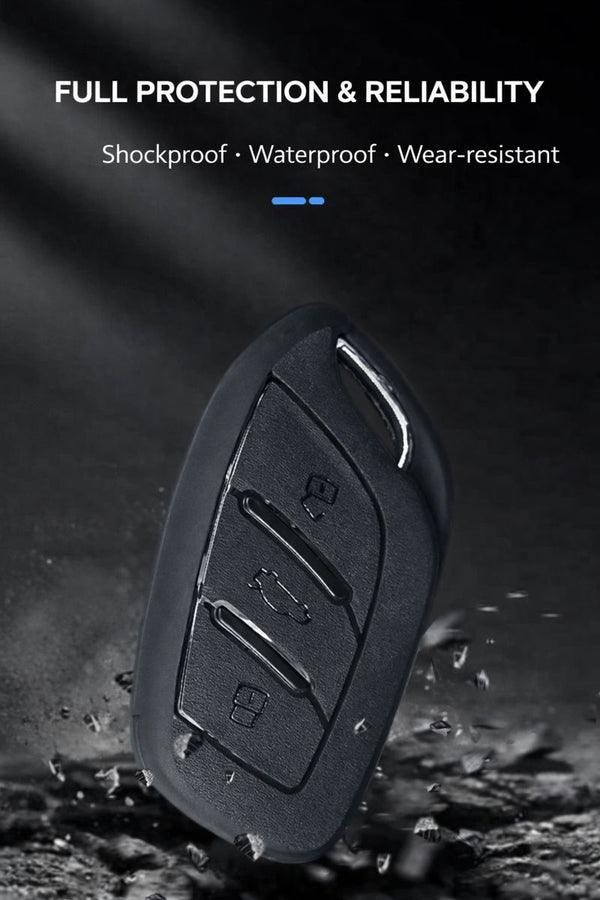 JVCV® Soft TPU Key Cover – Matte Black Pattern – Compatible with MG Astor & ZS EV Smart Key