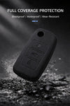 JVCV® Soft TPU Key Cover Combo (Matte Black + Transparent Black) – Compatible with Volkswagen Polo, Vento, Jetta, Ameo, Passat & Skoda Rapid, Laura, Superb, Octavia, Fabia, Yeti – Folding Key