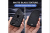 JVCV® Soft TPU Key Cover – Matte Black Pattern – Compatible with BMW X1, X3, X5, X6, 5 Series, 6 Series & 7 Series – 4 Button Blade Smart Key