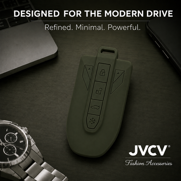 JVCV® Soft TPU Key Cover – Matte Green Pattern – Compatible with Mahindra 7XO, BE6, XEV 9E, XEV 9S & BE 6 Formula E Edition (FE) – 6 Button Smart Key (Copy)