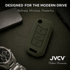 JVCV® Soft TPU Key Cover with Premium Metal Keychain – Military Green Matte Finish – Compatible with Mahindra XUV700, Thar, Bolero, Scorpio, Scorpio N, XUV300, TUV300 & XUV400 EV – 3 Button Flip Key