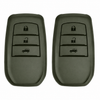 JVCV® Soft TPU Key Cover – Military Green Matte Finish – Compatible with Toyota Fortuner, Camry, Hilux, Innova Crysta, Fortuner Legender, Innova HyCross & Land Cruiser – 3 Button Smart Key