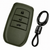 JVCV® Soft TPU Key Cover with Premium Metal Keychain – Military Green Matte Finish – Compatible with Toyota Fortuner, Camry, Hilux, Innova Crysta, Fortuner Legender, Innova HyCross & Land Cruiser – 3 Button Smart Key