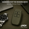 JVCV® Soft TPU Key Cover – Military Green Matte Finish – Compatible with Toyota Fortuner, Hilux, Innova Crysta, Fortuner Legender, Innova HyCross & Land Cruiser – 2 Button Smart Key