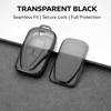 JVCV® Soft TPU Transparent Black Key Cover – Compatible with VinFast VF6 & VF7 – 4 Button Smart Key