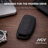 JVCV® Soft TPU Key Cover – Matte Black Pattern – Compatible with Hyundai Creta, i10, Grand i20, Elite i20, i20 Active, Verna 4S, Tucson, Elantra & Grand i10 Nios – 3 Button Smart Key