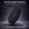 JVCV® Premium Soft TPU Key Cover – Matte Black Finish – Compatible with BYD Atto 3, Seal, Sealion & eMax7 Smart Key