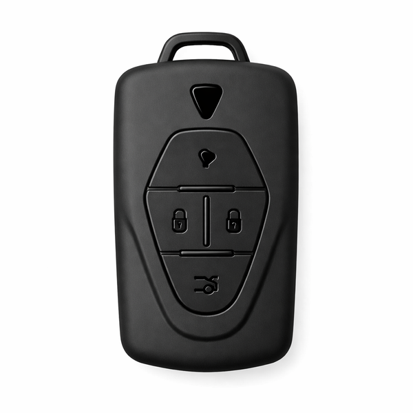 JVCV® Soft TPU Key Cover – Matte Black Finish – Compatible with VinFast VF6 & VF7 – 4 Button Smart Key