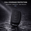JVCV® Soft TPU Key Cover – Matte Black Pattern – Compatible with Hyundai Creta, i10, Grand i20, Elite i20, i20 Active, Verna 4S, Tucson, Elantra & Grand i10 Nios – 3 Button Smart Key