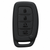JVCV® Soft TPU Key Cover Compatible with Hyundai Alcazar & Creta 4 Button Smart Key | Scratch-Resistant Protective Case | Slim Fit Shockproof Car Key Cover (Matte Black)