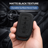 JVCV® Soft TPU Key Cover Compatible with Hyundai Alcazar & Creta 4 Button Smart Key | Scratch-Resistant Protective Case | Slim Fit Shockproof Car Key Cover (Matte Black)