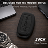 JVCV® Soft TPU Key Cover Compatible with Hyundai Alcazar & Creta 4 Button Smart Key | Scratch-Resistant Protective Case | Slim Fit Shockproof Car Key Cover (Matte Black)