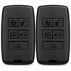 JVCV® Soft TPU Key Cover – Matte Black Finish – Compatible with Land Rover Range Rover, Discovery & Defender Smart Key