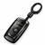 JVCV® Soft TPU Transparent Key Cover with Premium Metal Keychain – Transparent Black Finish – Compatible with BMW X4, X3, 5 Series, 6 Series, 3 Series & 7 Series 4 Button Smart Key