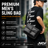 JVCV® Premium Men's Crossbody Messenger Bag | Sleek Shoulder Bag with Front Flap Pocket | Spacious Office, Work, Travel & Everyday Carry Bag