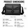 JVCV® Premium Men's Crossbody Messenger Bag | Sleek Shoulder Bag with Front Flap Pocket | Spacious Office, Work, Travel & Everyday Carry Bag