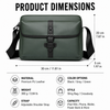 JVCV® Premium Men's Crossbody Messenger Bag | Sleek Shoulder Bag with Front Flap Pocket | Spacious Office, Work, Travel & Everyday Carry Bag