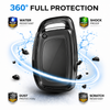 JVCV® Soft TPU Transparent Cover – Premium 3 & 4 Button Smart Key Protection Compatible with Hyundai Models (Transparent Black)