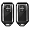 JVCV® Soft TPU Transparent Cover Compatible with Suzuki Jimny, Grand Vitara, BALENO, XL6, Swift, ERTIGA, DZIRE, FRONX, Urban Cruiser, Glanza, Hyryder 2 Button Smart Key (Transparent Black)