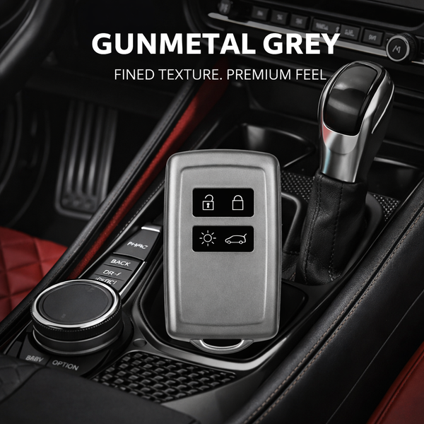 JVCV® Soft Matte Finish TPU Key Cover Compatible with Renault Smart Key