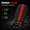 JVCV® Car Key Cover Compatible with Kia Seltos Facelift HTX and Carens X 4 Button Smart Key - Rally Stripe