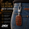 JVCV® Handmade Leather Crocodile Pattern Key Cover – Compatible with Toyota Fortuner, Hilux, Innova Crysta, Fortuner Legender, Innova HyCross, Land Cruiser – 2B/3B Smart Key