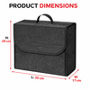 JVCV® Anti-Slip Car Trunk Boot Organizer (Small) – Foldable Storage Box for Cars, SUVs, Sedans & Trucks