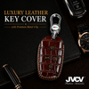 JVCV® Handmade Leather Crocodile Pattern Key Cover – Compatible with Tata Nexon, Harrier, Safari, Punch, Altroz & More – 4 Button Smart Key