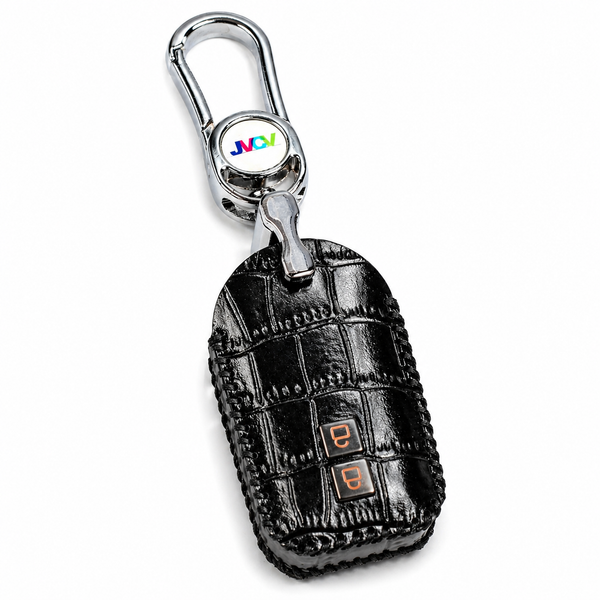 JVCV® Handmade Leather Crocodile Pattern Key Cover – Compatible with Suzuki Jimny, Fronx, Grand Vitara, Baleno, XL6, Swift, Ertiga, Dzire & Toyota Rumion, Urban Cruiser, Glanza, Hyryder – Smart Key