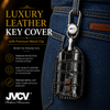 JVCV® Handmade Leather Crocodile Pattern Key Cover – Compatible with Suzuki Jimny, Fronx, Grand Vitara, Baleno, XL6, Swift, Ertiga, Dzire & Toyota Rumion, Urban Cruiser, Glanza, Hyryder – Smart Key
