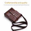 JVCV® Men's Luxury Crocodile Pattern Messenger Bag - Premium PU Leather Crossbody Shoulder Bag with Adjustable Strap - Elegant & Durable for Business, Travel & Daily Use
