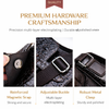 JVCV® Men's Luxury Crocodile Pattern Messenger Bag - Premium PU Leather Crossbody Shoulder Bag with Adjustable Strap - Elegant & Durable for Business, Travel & Daily Use