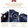 JVCV® Men's Luxury Crocodile Pattern Messenger Bag - Premium PU Leather Crossbody Shoulder Bag with Adjustable Strap - Elegant & Durable for Business, Travel & Daily Use